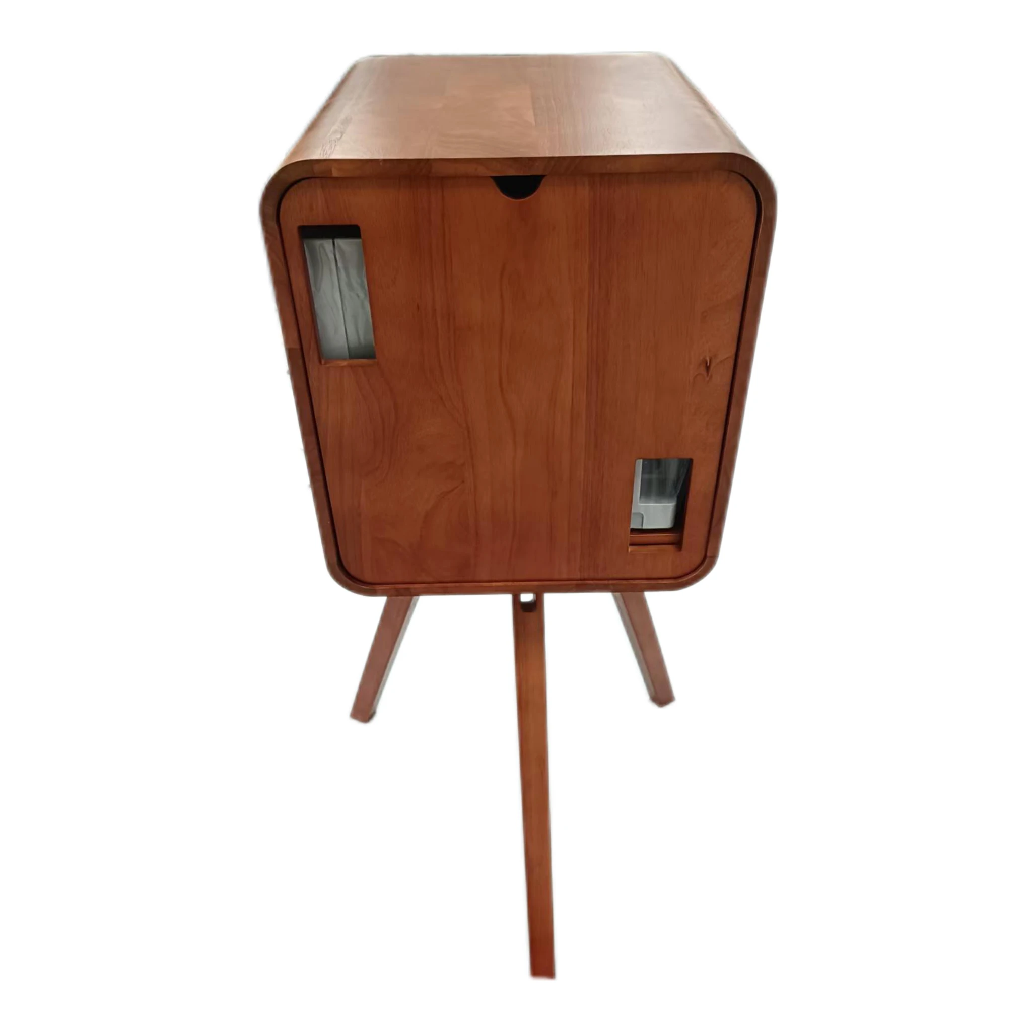 Soporte de impresora de madera de roble claro, estilo campestre Vintage, compre una máquina de fotomatón con accesorios para fotomatón