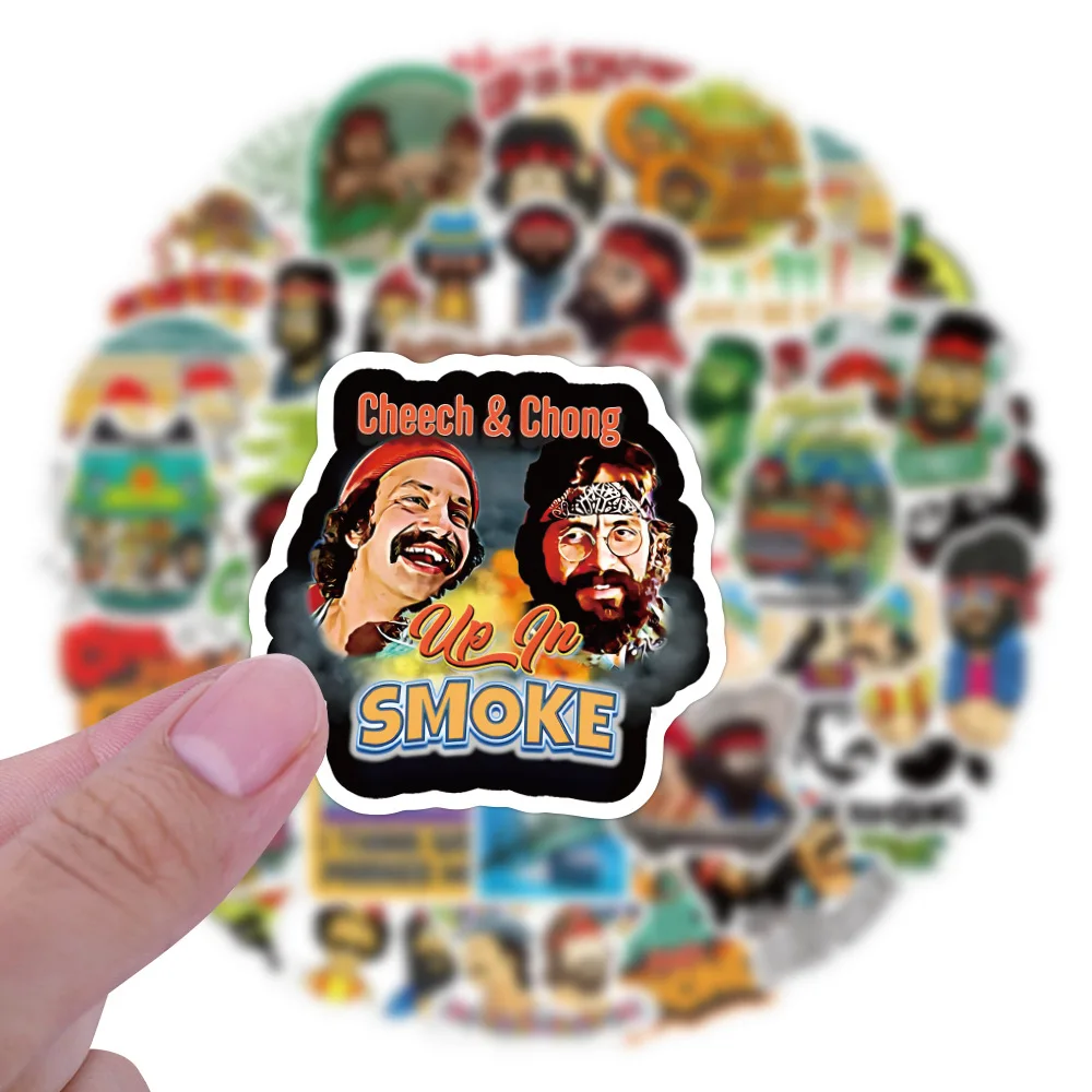 55 Stück Cheech and Chong Aufkleber Graffiti-Sticker DIY Tagebuch Handyhülle Handgemachtes Scrapbook Ästhetische Aufkleber