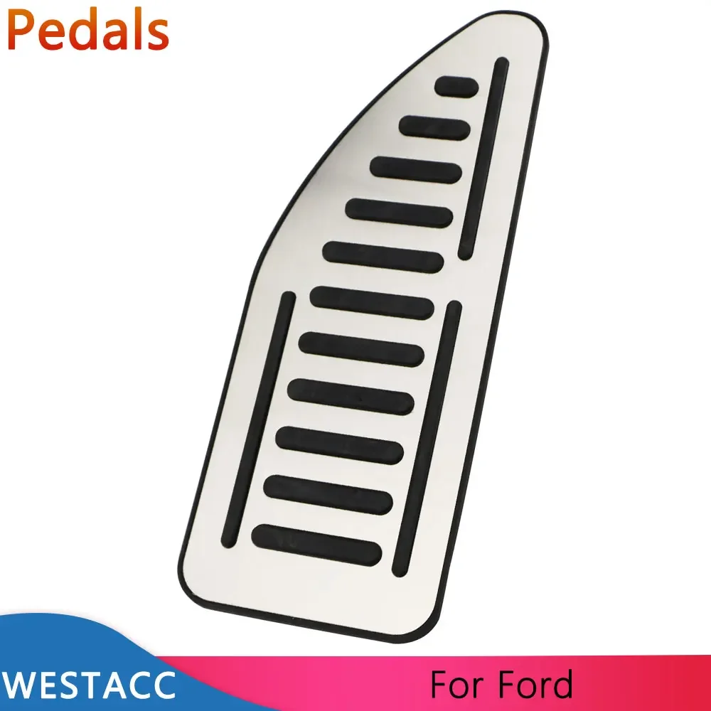 Stainless Steel Car Dead Pedal Foot Rest Pedal Cover for Ford Focus 2 3 4 MK2 MK3 MK4 2005-2021 Kuga Escape LHD Accessories