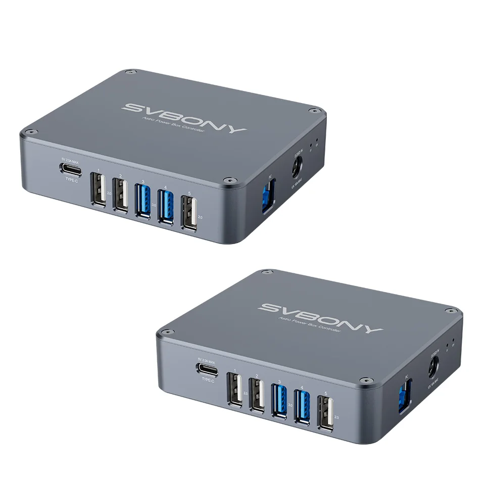 Svbony SV241 Pro Astro Power Controller USB3.0 + DC Type-C Astronomische Telescoop Management Power Box voor Deep Sky Fotografie