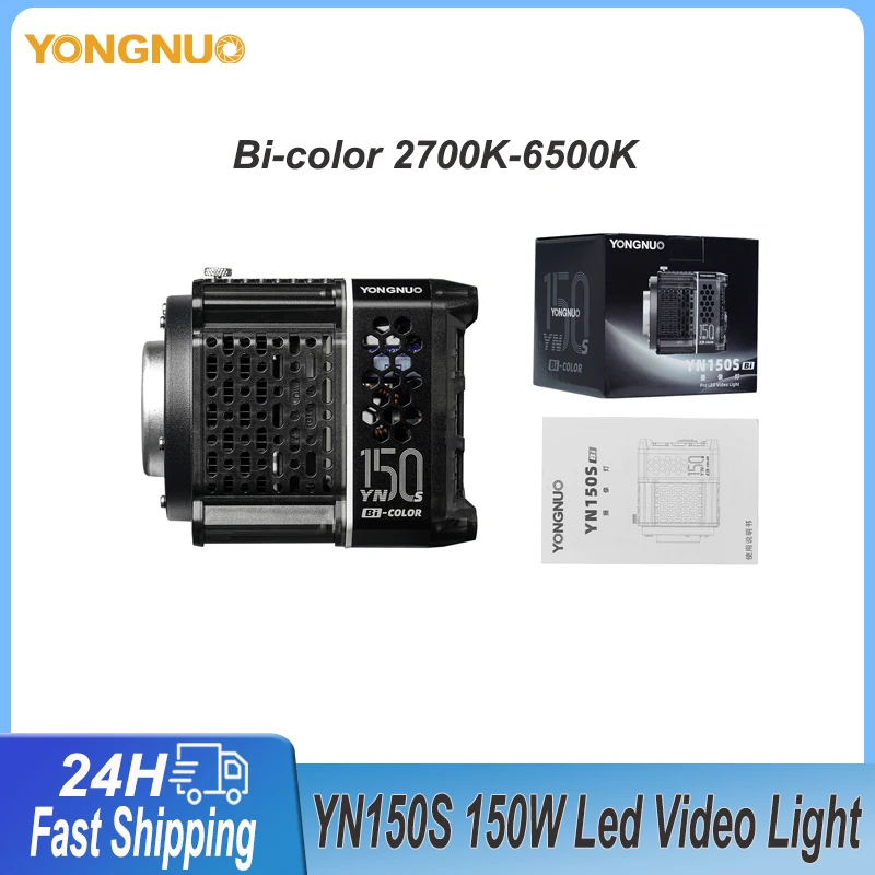 Yongnuo YN150S 150w COB Light 2700k-6500k Bi-color Bowens Mount Pocket Led Video Light for Outdoor Photography Studio Lighting