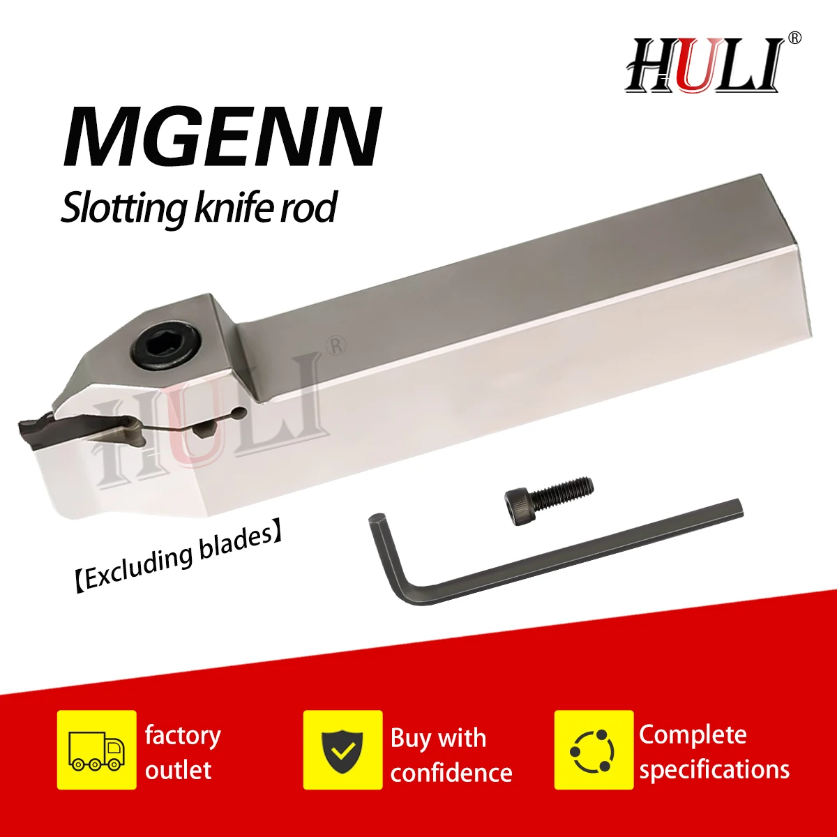 

MGENN 2020/2525-2T6/3T7/4T7/5T10/6T10 Spring Steel Anti-Seismic Numerical Control Slotting Knife Rod Short Blade Slotting Knife