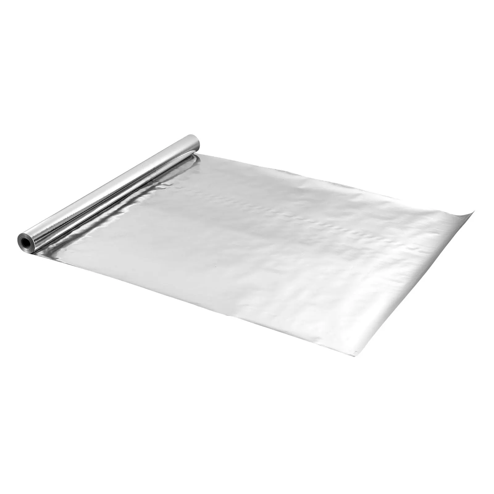 

Двухслойный светоотражающий изоляционный рулон, неперфорированная тканая ткань, излучающий барьер, 0,15 мм, 48 дюймов x 125 футов, двусторонний алюминиевый.