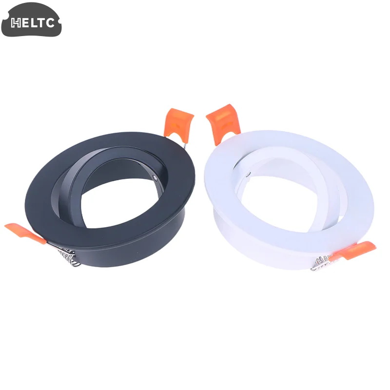 1PC Hoge Kwaliteit Aluminium Wit/Zwart Ronde GU10 MR16 Verstelbare Spot Lichtpunt LED Downlight Plafond Spot licht Frame