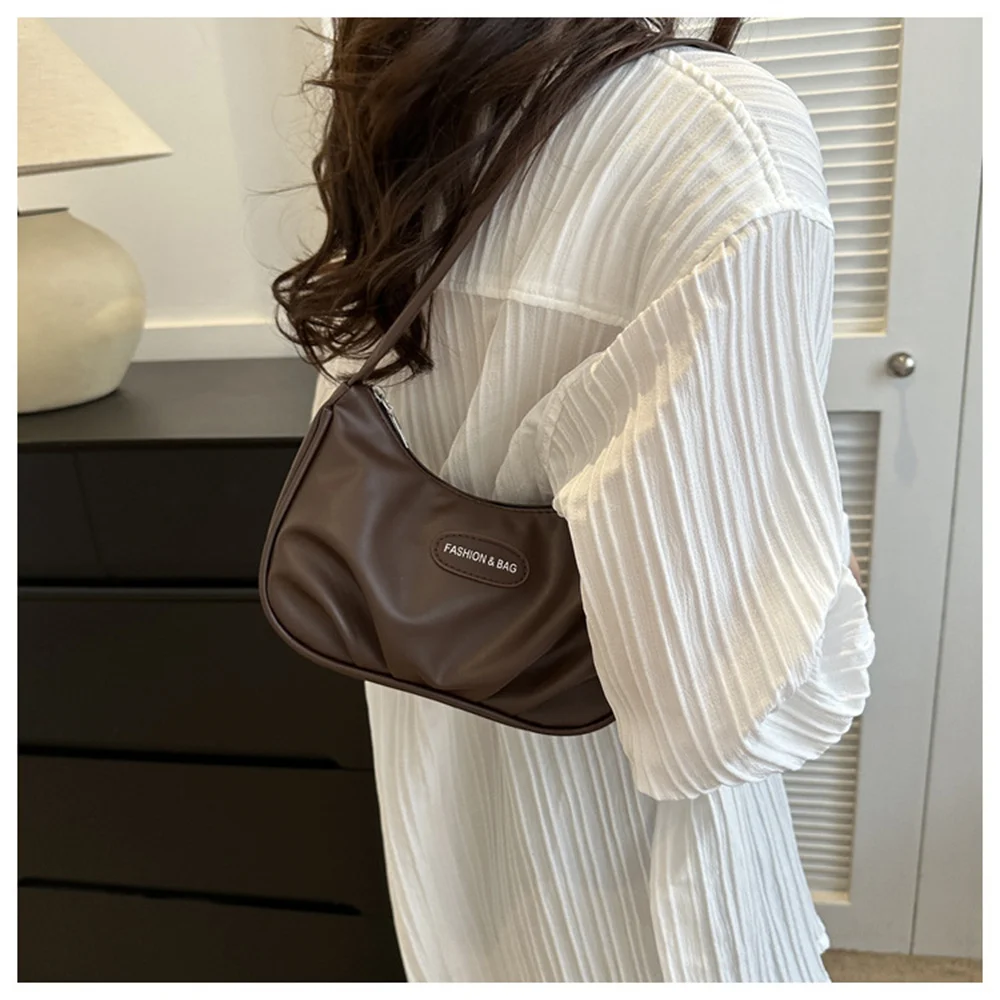 Fashion Pleated Cloud Handlebags for Women Dumpling Handbag PU Leather Solid Color Leisure Armpit Bag Shopping Shoulder Bags