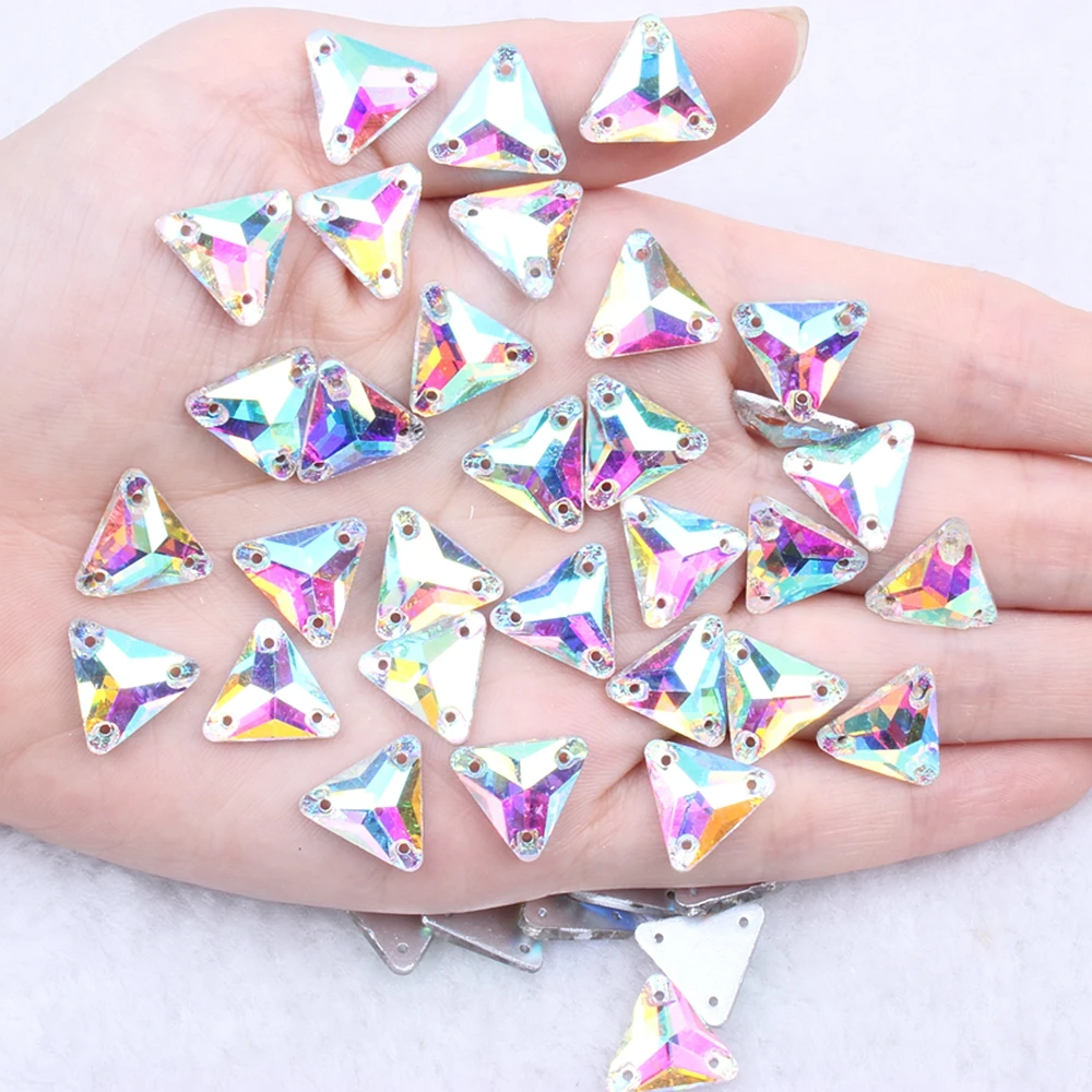 

Горячая Распродажа, Пришивные треугольные Бриджи Стразы с кристаллами для одежды DIY, модное свадебное платье