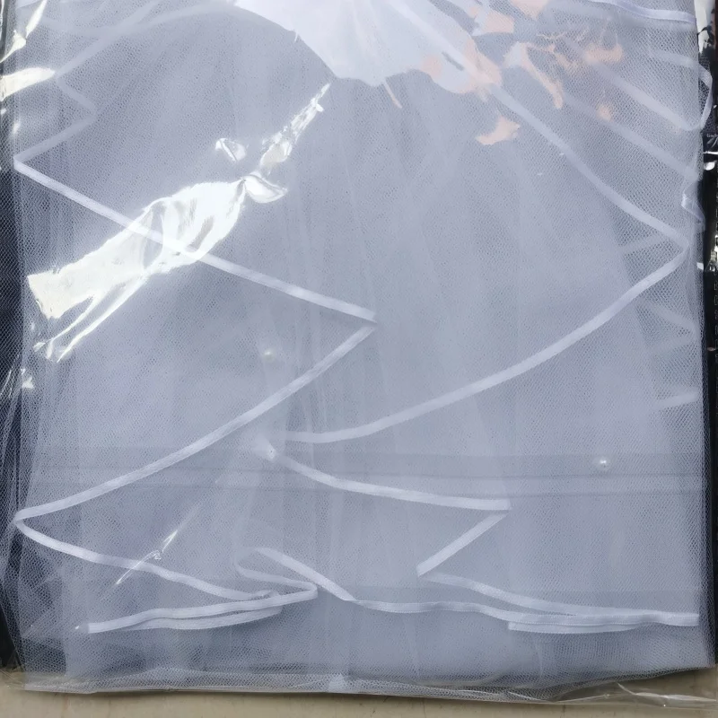 2 TIER IVORY BRIDAL WEDDING VEIL WITH DIAMANTES CRYSTALS & COMB HIGH QUALITY