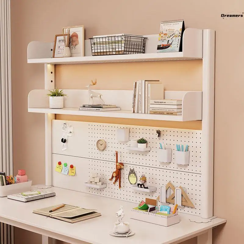 

Detachable Desktop Organizer Ra Metal Hole Board Office Home Study Bookelf Storage Arrangement elf Furniture