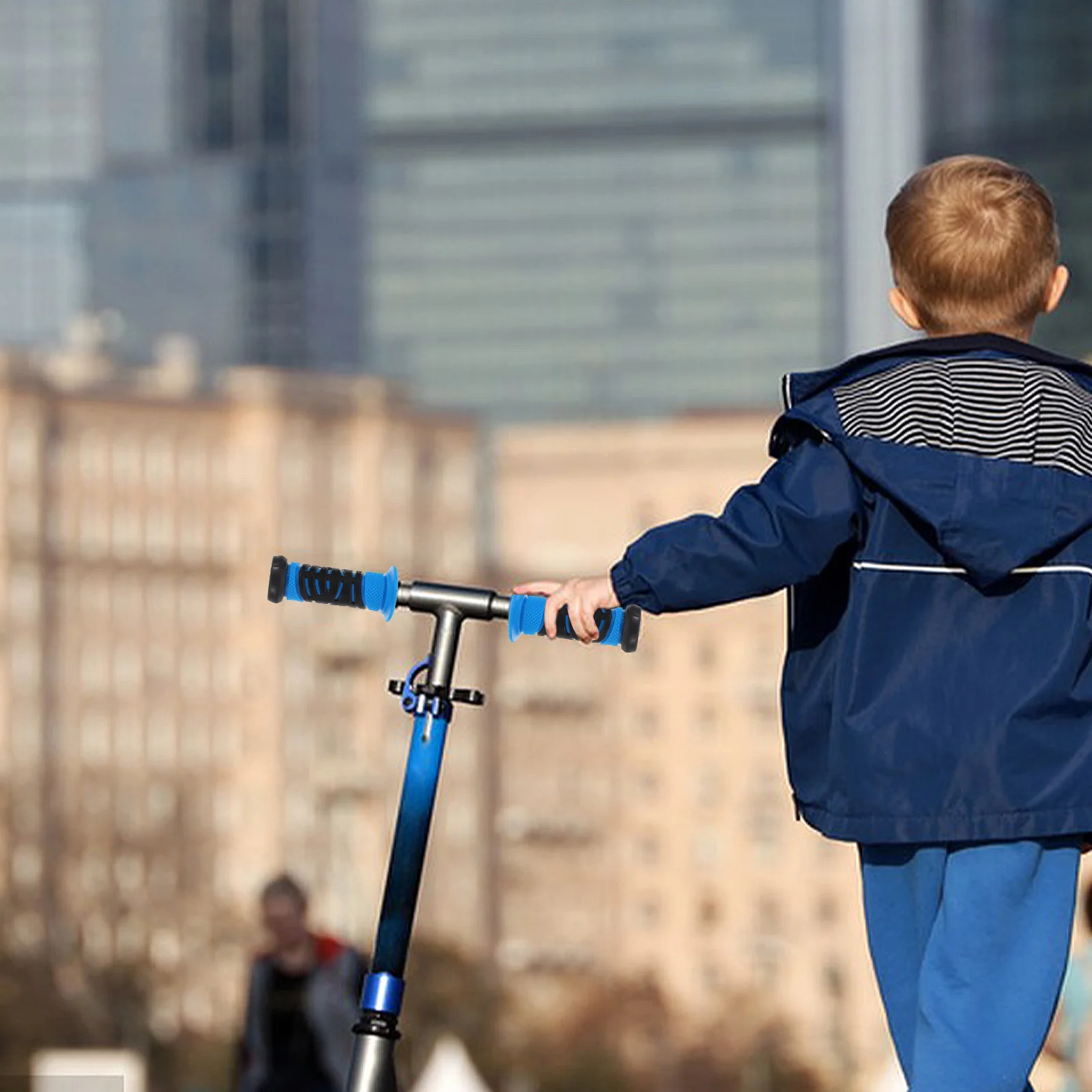 

1Pair Kids Bike Handlebar Grips Soft Thermoplastic Rubber Nonslip Secure Fit for Children's Bicycles Scooters and Balance Bikes