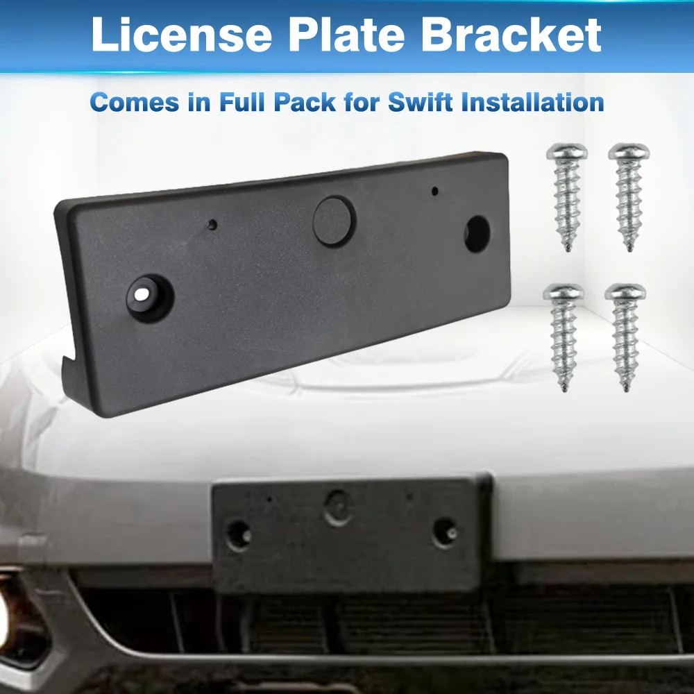 

For Nissan Murano CrossCabriolet LE S SL SV 2011 2012 2013 2014 Car Front Bumper License Plate Mounting Bracket 962101GR0A