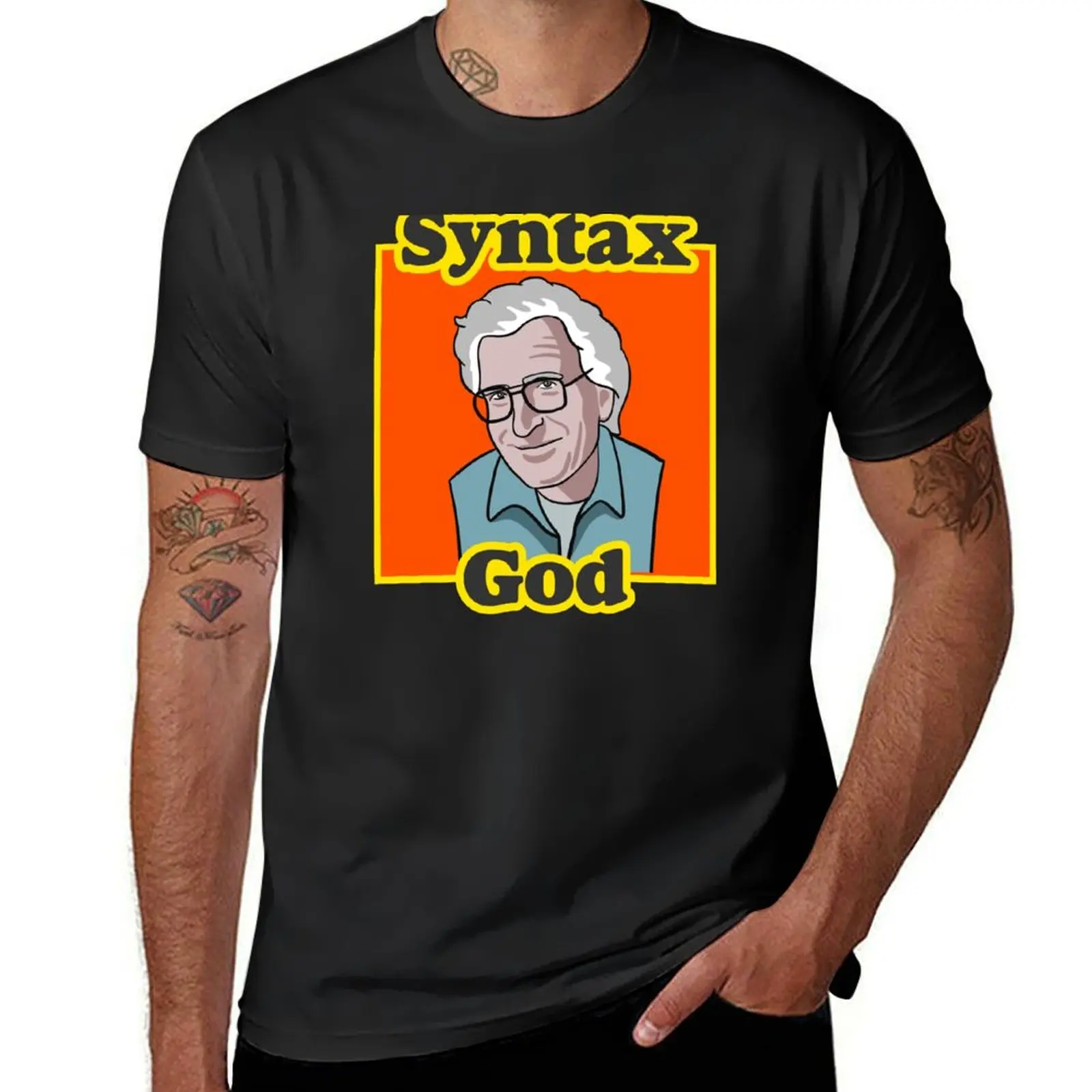 Noam Chomsky - Syntax God T-Shirt plain graphics animal prinfor boys quick drying mens t shirts pack