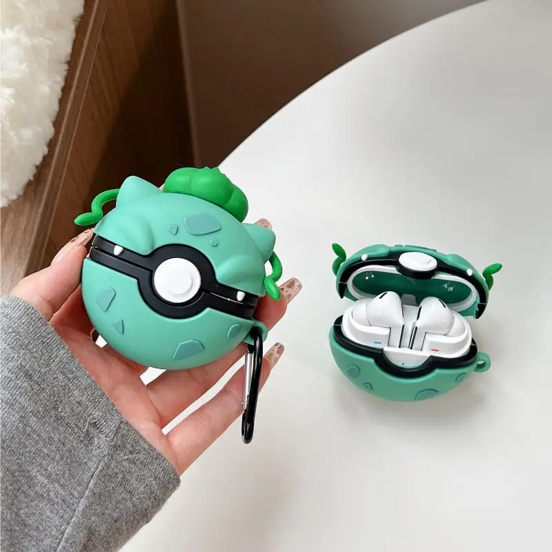 حافظة كرتونية من السيليكون لهاتف سامسونج جالاكسي بادز 3 برو مع حلقة تسلق ملحقات سماعة الرأس للحماية الكاملة لسماعات الرأس 3