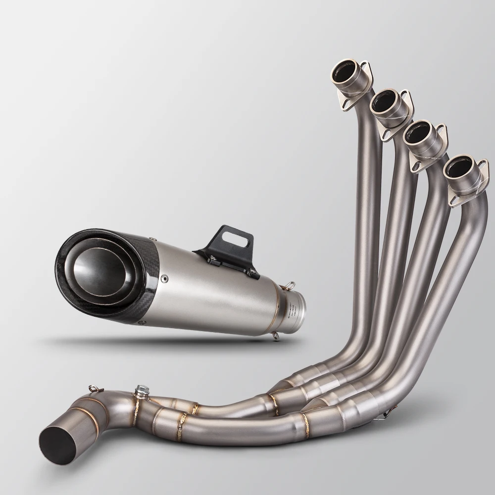 High QualityMotorcycle Exhaust Pipe Link Pipe, Lossless Installation, Carbon Fiber Muffler, Complete Tail End System, CBR650