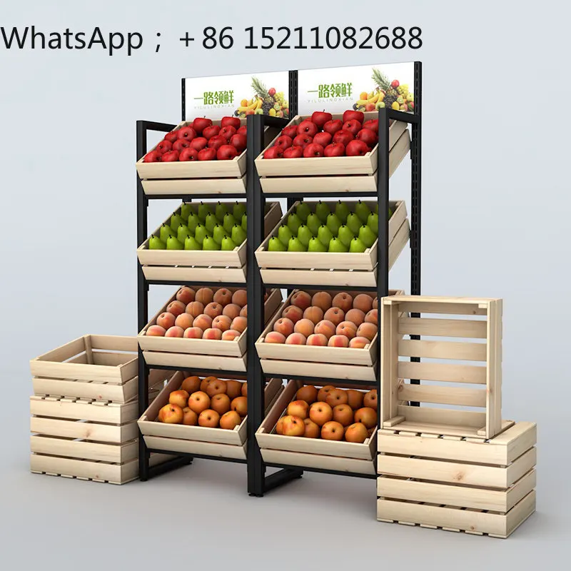 SCY kitchen household storage rack living room wine rack fresh supermarket fruit and vegetable multi-layer rack