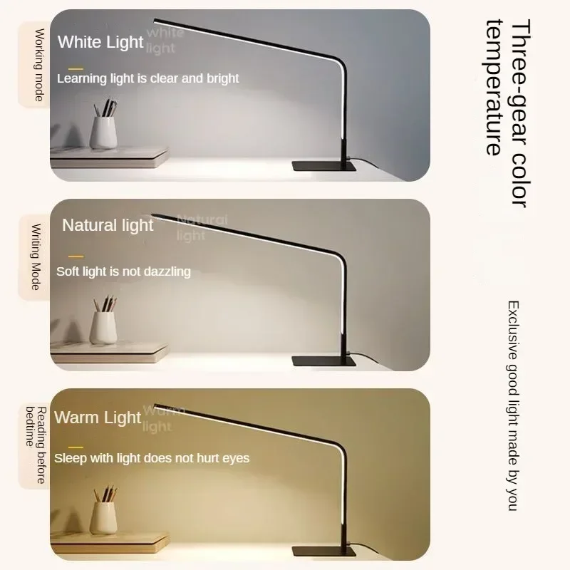 Скандинавская настольная лампа для чтения, минималистичная защита глаз, офис, студенческое общежитие, кабинет, спальня, мебель для комнаты, освещение, украшение