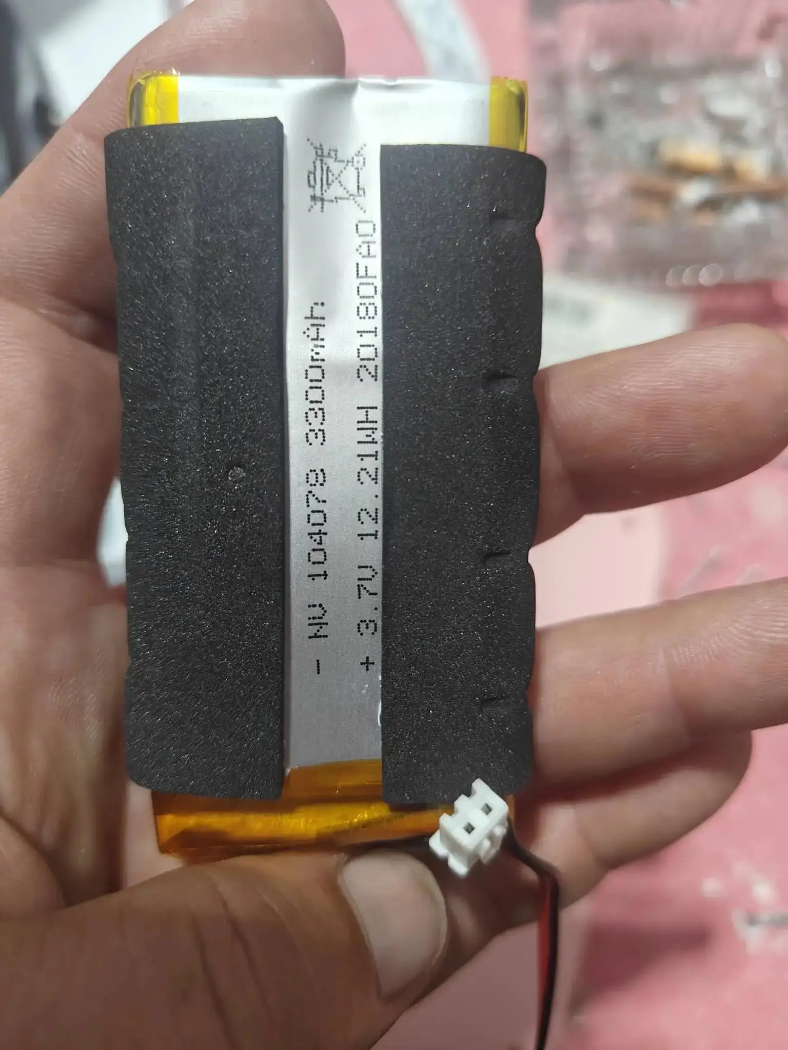3.7V polymer lithium-ion battery second-line express video early education machine 104078 dynamic charging 3300mAh
