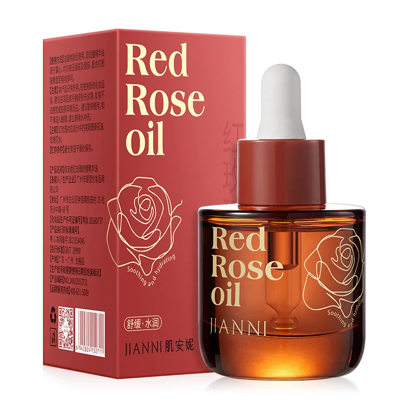 Red Rose lenitivo Acne Skin essence Oil idratante miglioramento della sensibilità della pelle Reddening idratante schiarente rassodante per la pelle