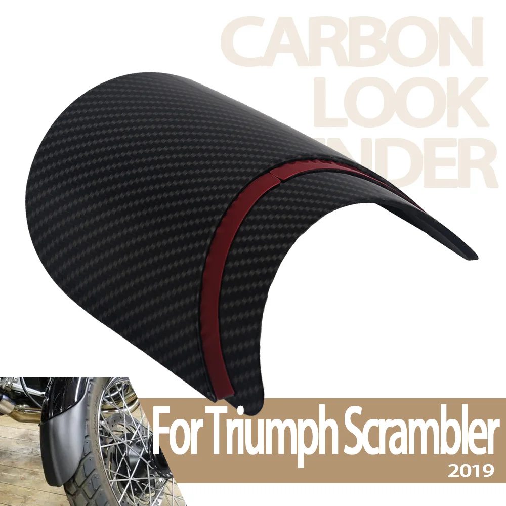 

Motorcycle Carbon Look Front Mudguard Extender Fender Splash Extension Pad For Scrambler 1200 XC/ XE xc xe 1200XC 2019