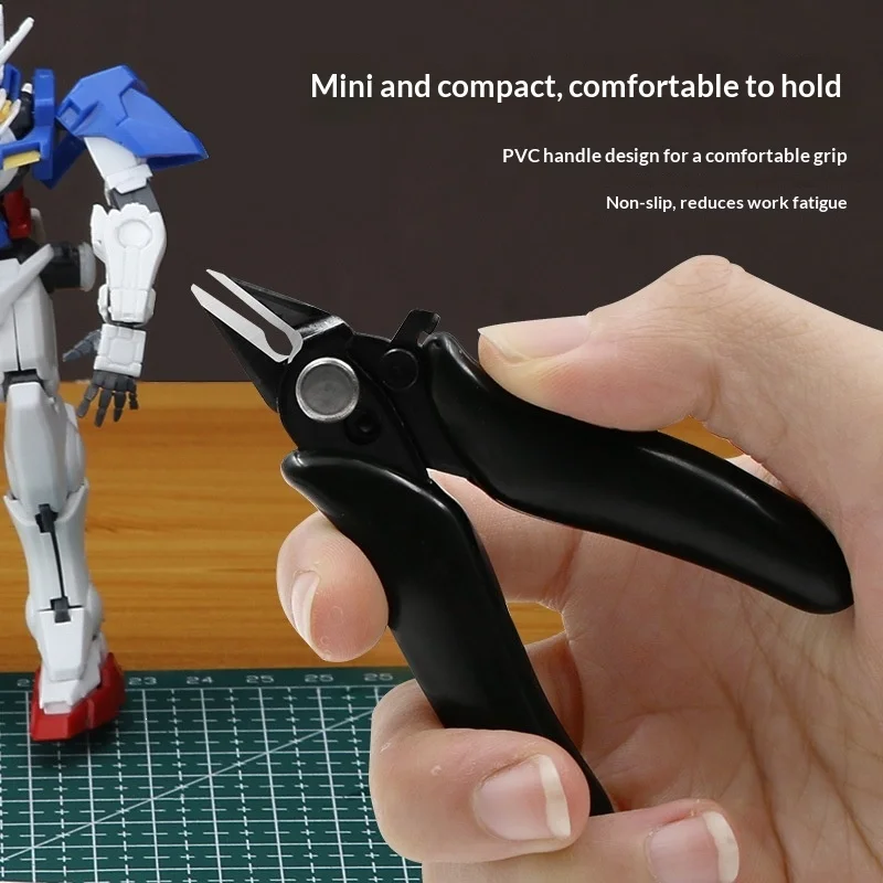 Mini Model Nipper Flush Cutter Diagonal Cutting Pliers for Gundam Model Kit Sprue Plastic Parts Cutting Hobby Tool