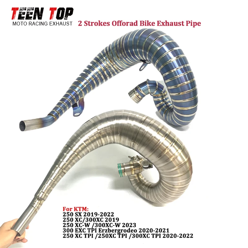 

TitaniumAlloy Exhaust Header For Husqvarna TE250 TE300 TC250 TX300 TE250i TE300i TX300i Exhaust Front Pipe OEM Escape Moto Elbow