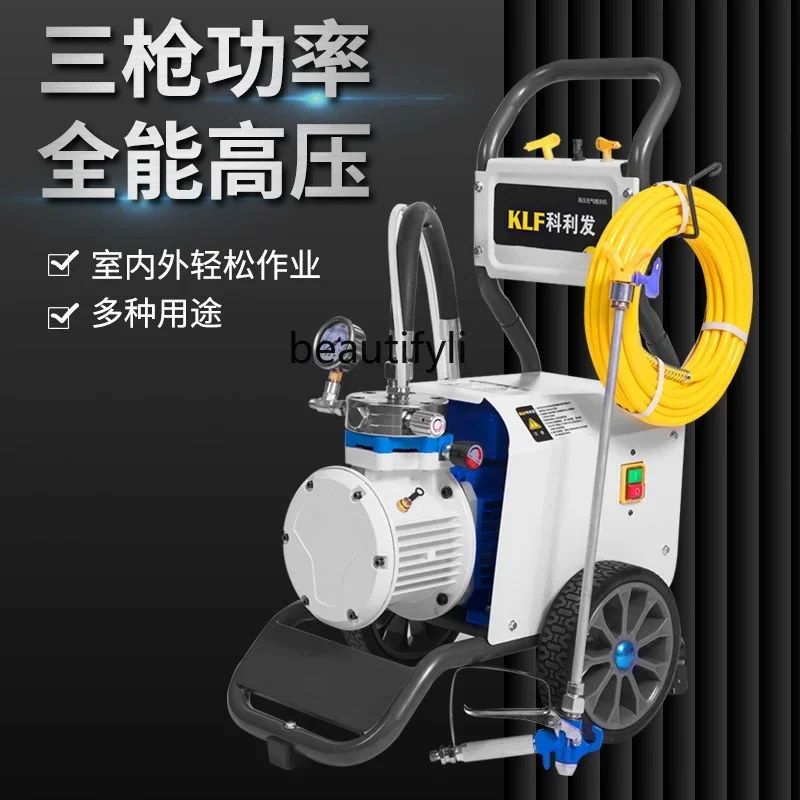 Pulverizador de pintura NNLatex, pistola pulverizadora de pintura eléctrica multifuncional de alta potencia con revestimiento de pintura