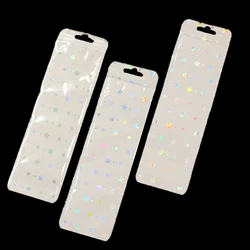 50pcs/Lot Black White Moon Star Ziplock Bag Plastic Seal Pouch for DIY Storage Jewelry Display Packaging Supplies Small Business