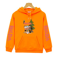New Children's Cartoon Print Clothes Hilda and Friends Cartoon Fashion Pullover Comfortable Sweater Girl's Sports Casual Hoodies