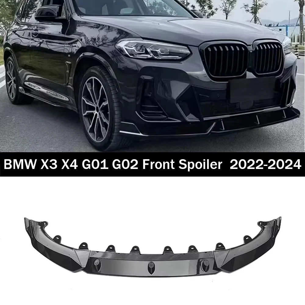 

M Performance Front Bumper Splitter for Bmw X3 G01 X4 G02 IX3 20d 30i 30d M40i M40d 2021-2024 Lip Spoiler Diffuser Front Shovel