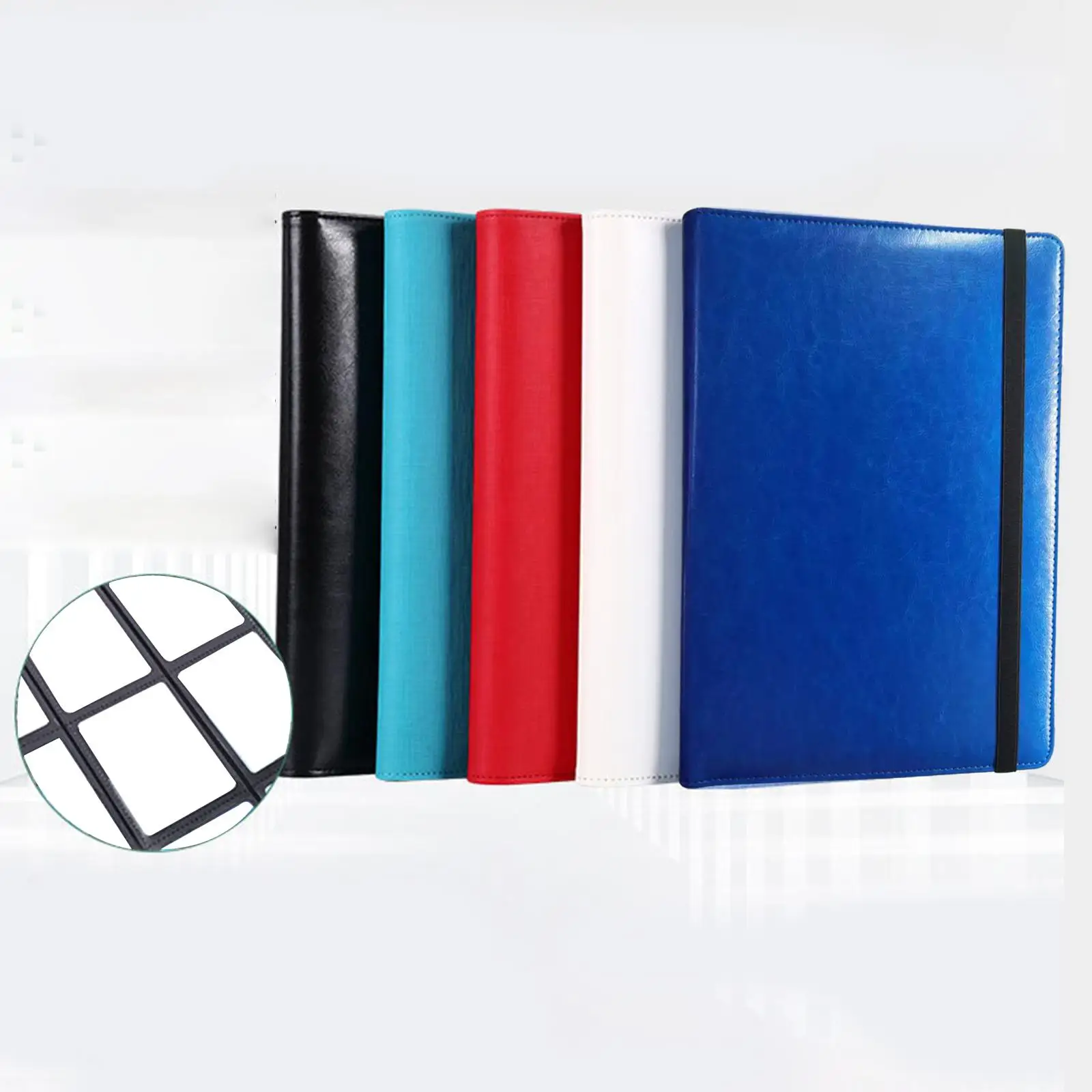 Trading Card Carrying Binder Pocket Binder Album 24.5x30.5cm PU Leather Card