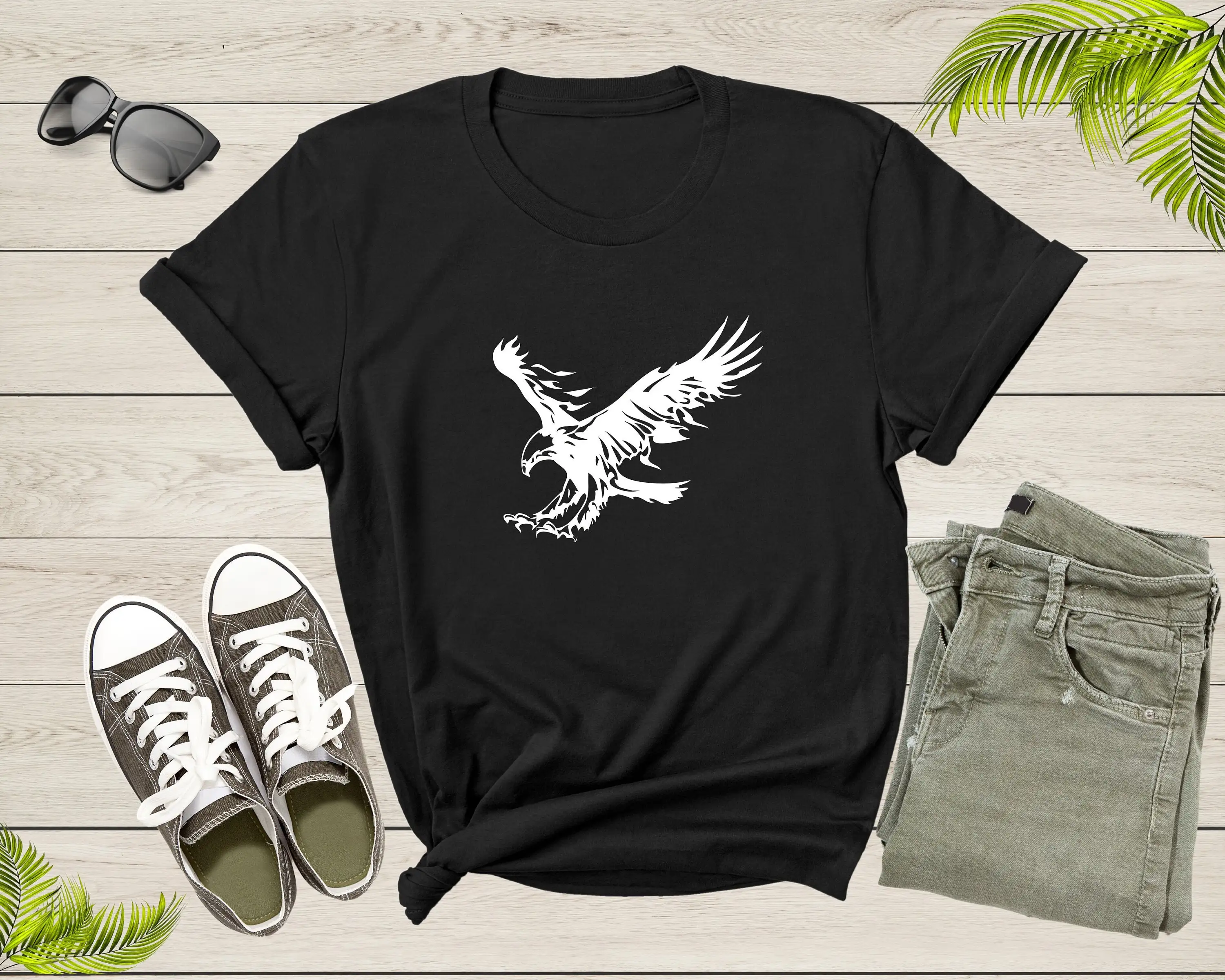 Flying Soarning Hunting American Bald Eagle Bird Adults T Shirt Cool Lover For Shirtns Youth