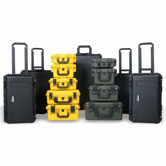 Customizable Multi-function IP67 Waterproof PP Hard Plastic Case Equipment Protective Storage Tool Box With Wheels