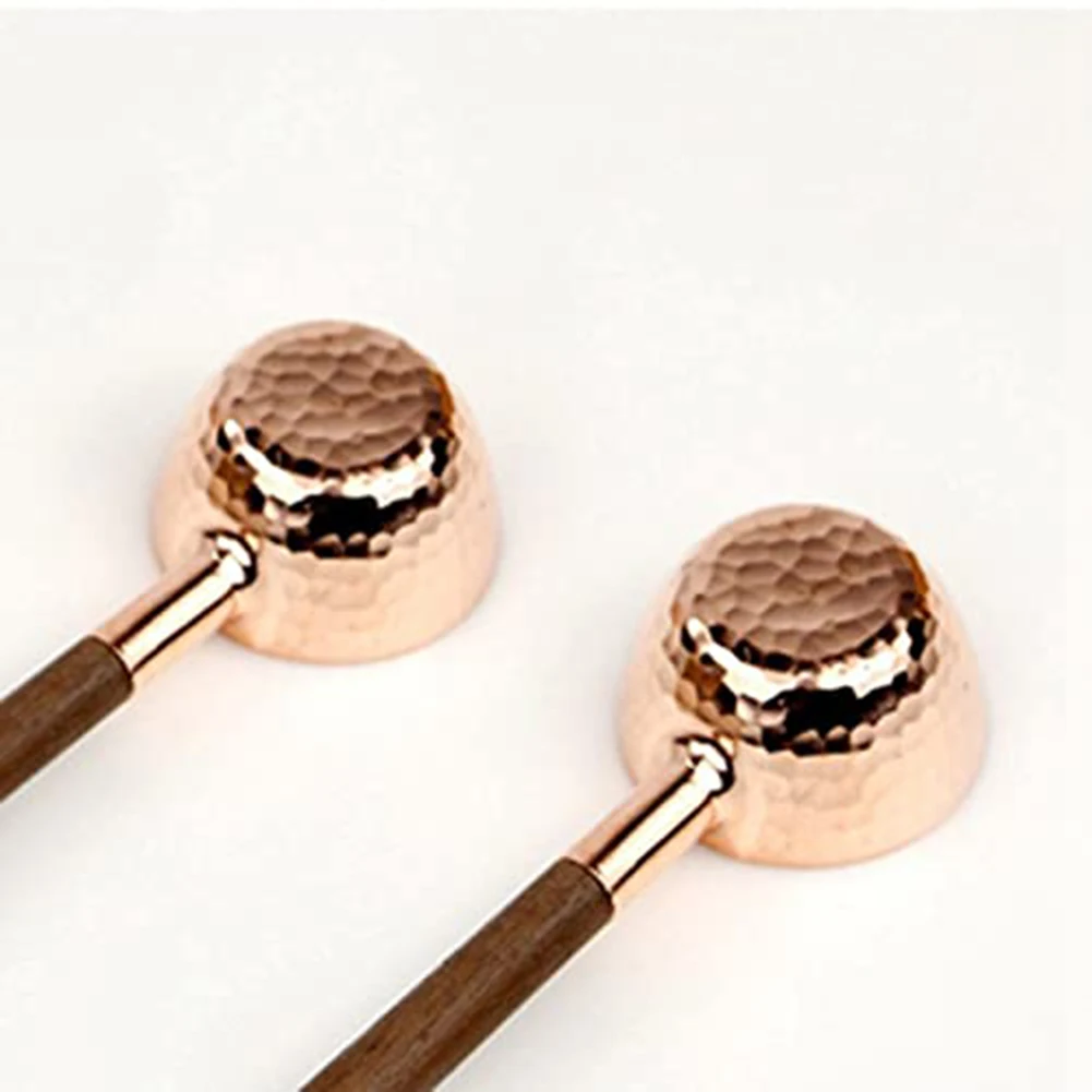 

Elegant Solid Wood & Copper Coffee Bean Measuring Spoon For Perfect Brew Measuring Cups Spoon Cake Sugar Tools Set