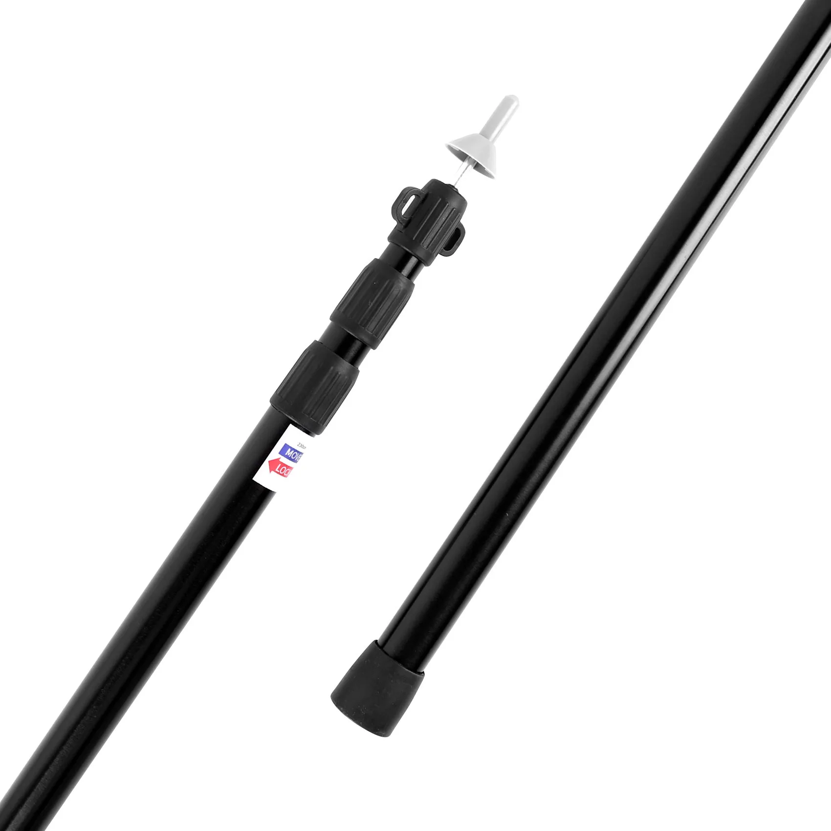 Outdoor Canopy Pole Tent Foyer Bracket Adjustable Canopy Support Pole 2.3m Three-section Telescopic Aluminum Pole Aluminum Tube