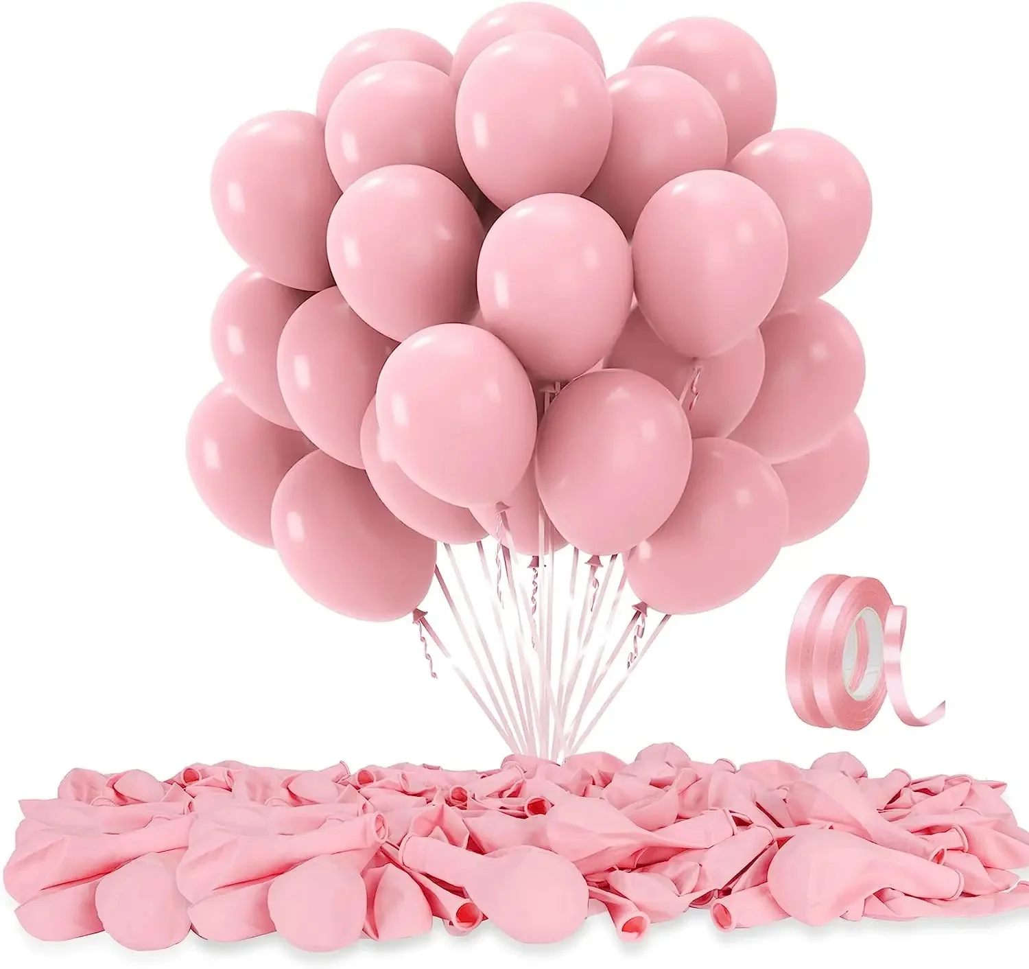 30 Pezzi Palloncini in Lattice a Forma di Macaron Rosso Rosa Pastello per Decorazioni Matrimonio Festa Compleanno Baby Shower Globos