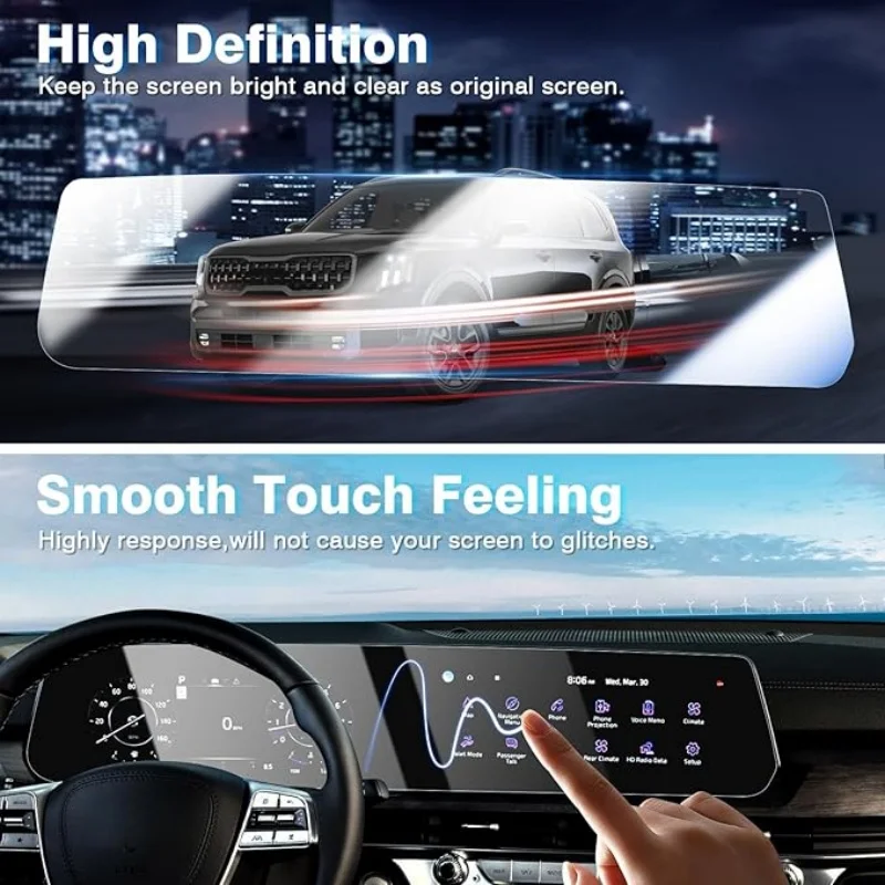 

12 Inch Navigation Tempered Glass Touch Screen Protective Film For Kia Telluride 2023-2025 Car Interior Accessories
