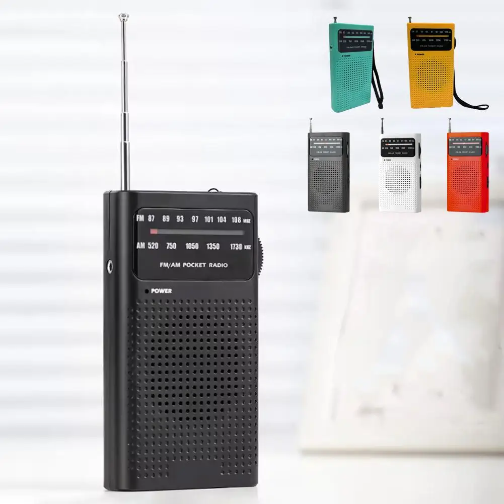 Portable Pointer Radio Full Band AM FM Radio Battery News Emergency Reception Powered Weather Pocket Radio Best O0R5