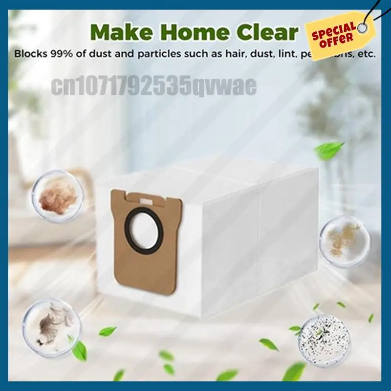 -A89Z 30PCS Replacement Parts Washable Side Brush Mop Cloth Dust Bag For JONR P20 Pro Robot Vacuum Cleaner Parts