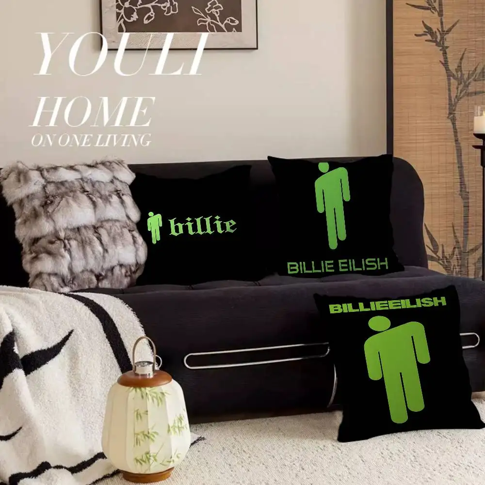 B-Billie Singer E-Eilish Maple Design Cushion Cover Happy Autumn Harvest Decor Holiday Decorati Pillow Cover