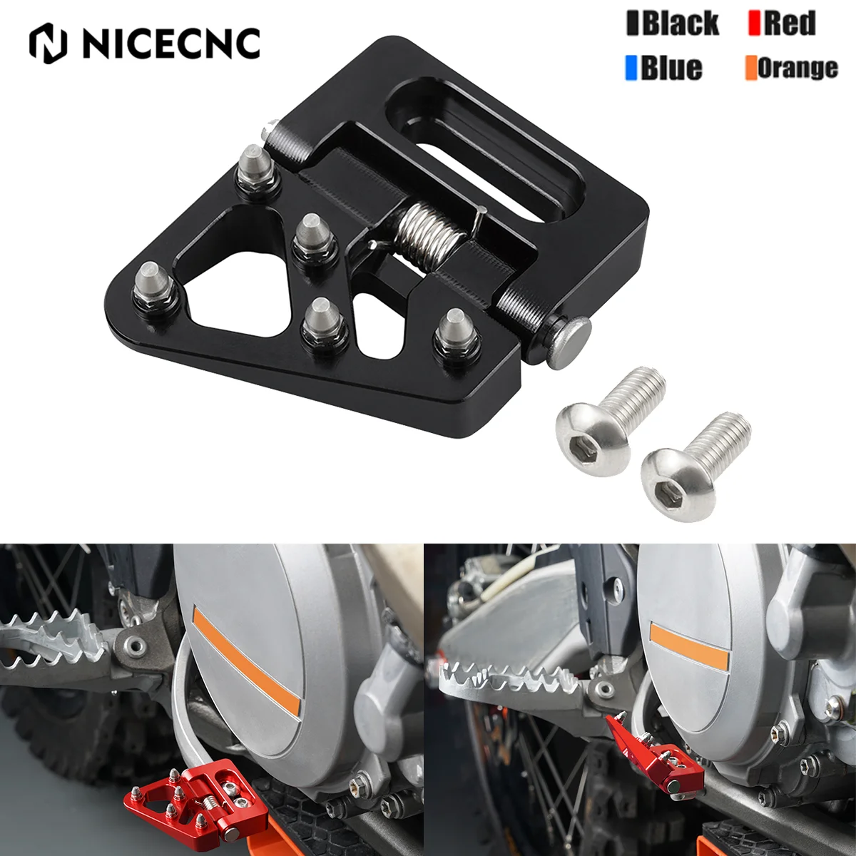 

For 2024 GasGas EC300 EC250 2018-2024 EX MC EC 300 250 125 450F 350F 250F 2021-2024 NICECNC Mototcycle Folding Brake Pedal Tip