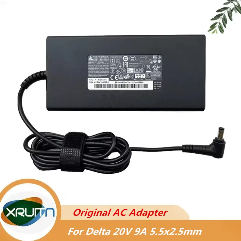 

Original AC Adapter Charger For DELTA 20V 9A 180W 5.5x2.5mm ADP-180TB H MSI Laptop Power Supply
