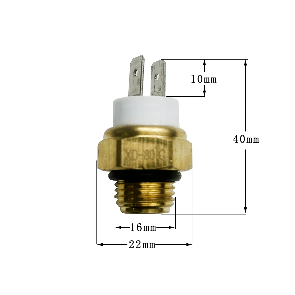 Universally Motorcycle Electric Radiator Coolant Fan Water Temperature Thermostat Switch Temp Sensor For KTM EXC EXCF SX SXF XCW