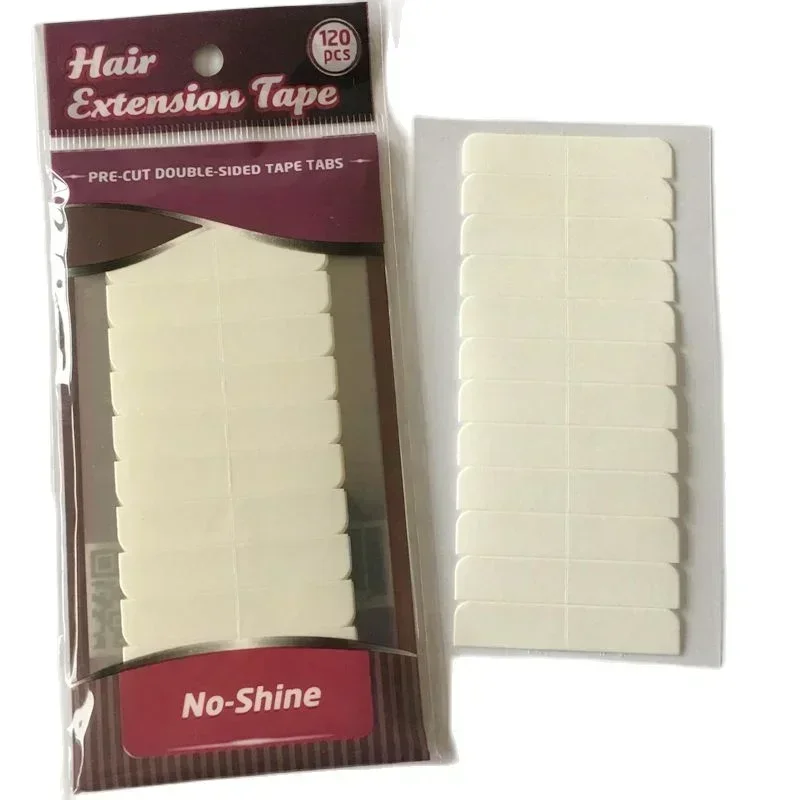 1200 tabs/lots 10 sheets 0.8cm*4cm No shine white adhesive tape waterproof tape for tape hair extension