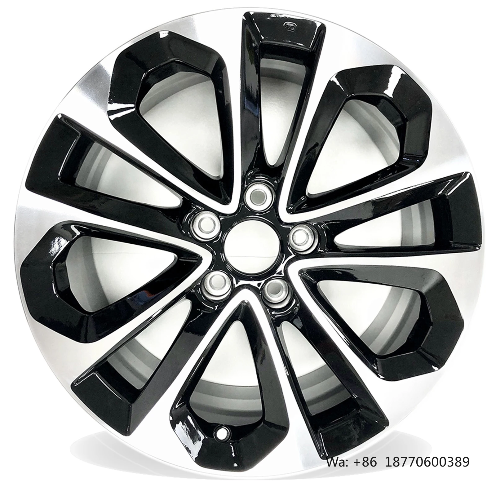 

Set of 4 18 Inch Machined Black Alloy Wheels for Honda Accord 2013-2015 | 18X8 OEM Design Rim Replacement 64048 64048B