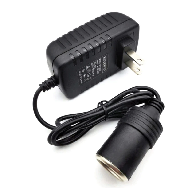 Car Converter Socket Voltage Converter Power Adapter EU/AU/US/UK Plug Power Inverters 240VAC Mains to 12VDC for Car Fan D7YA