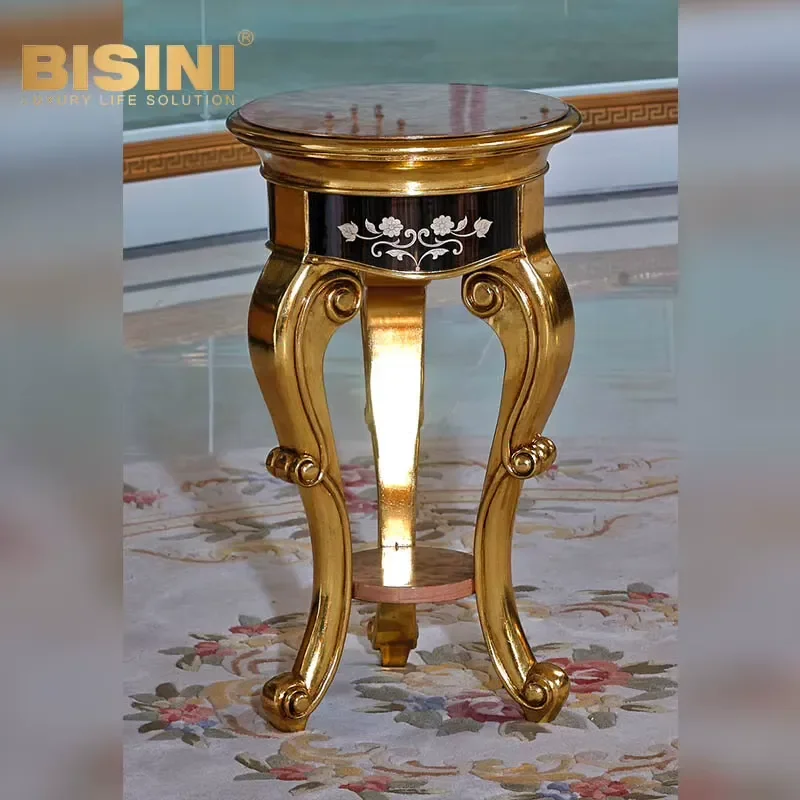 for High Flower Stand Exquisite Wooden Classical Style Solid Wood Frame for Apartments Living Room Indoor Flowerpot