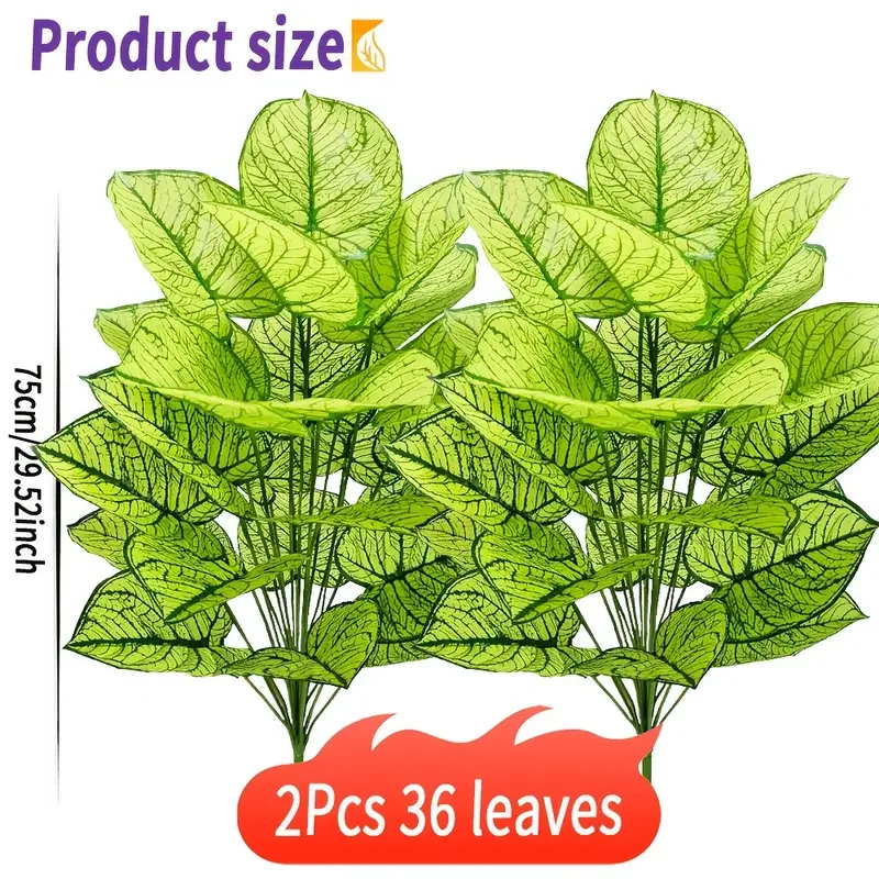 2Pcs/set Artificial Plants 30 - Fiddle Leaf Fig ulasan dan harga
