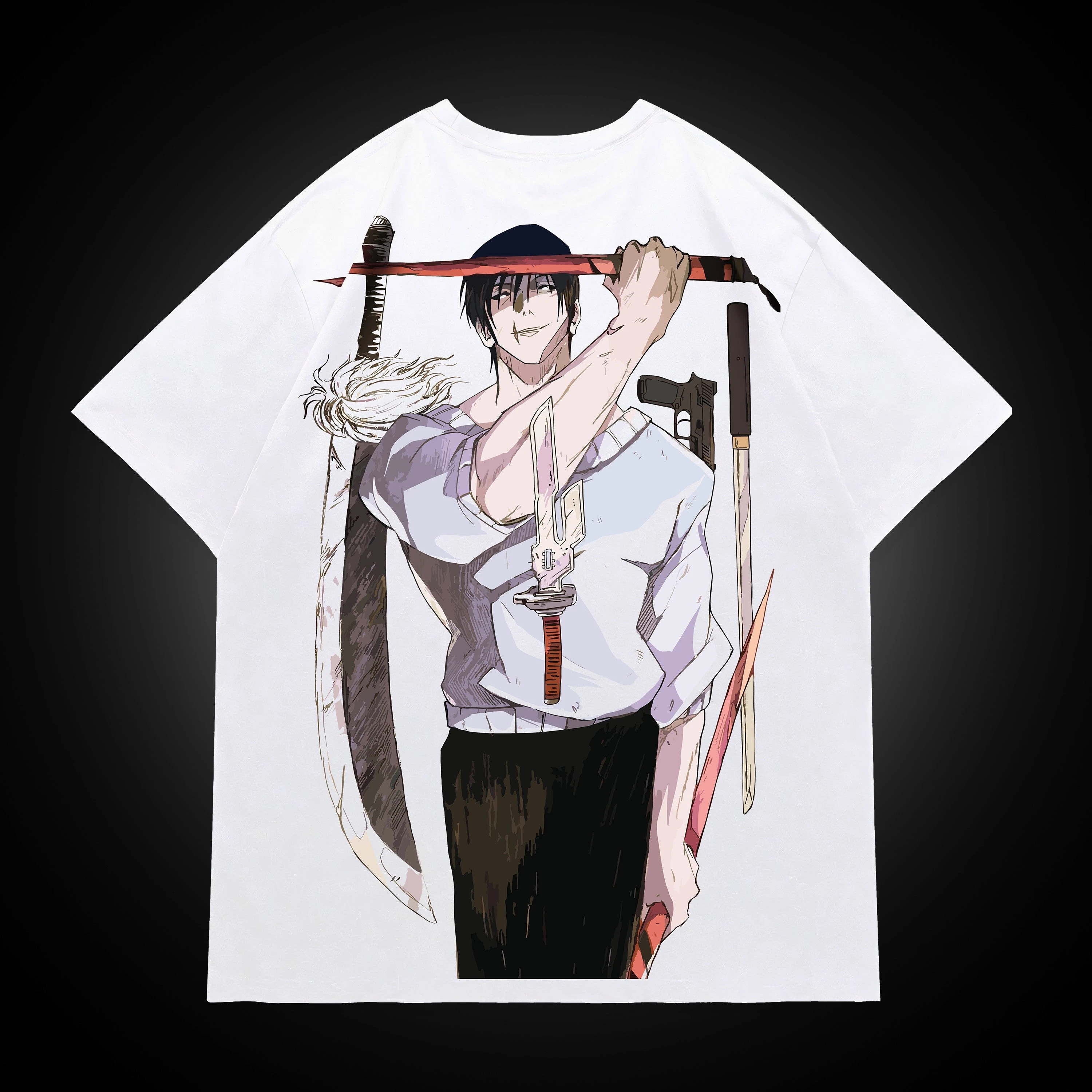 2026 Summer Jujutsu Kaisen Retro Cosplay T-shirt Men's Super Casual Cotton Printed Short-sleeved Unisex Children's Sports Shirt