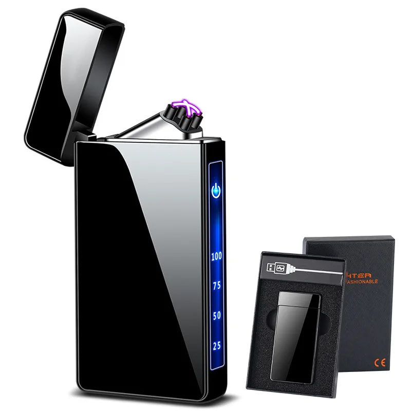 Personalized Intelligent Induction Ignition Charging Lighter, Windproof Arc Pulse Lighter, Cigarette Accessories view 2