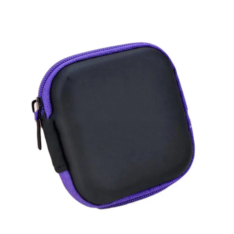 5Pcs Earphone Storage Case Mini Portable Hard Carrying Pouch Travel Organizer Headphone Cable Earbud Holder Headphone Case