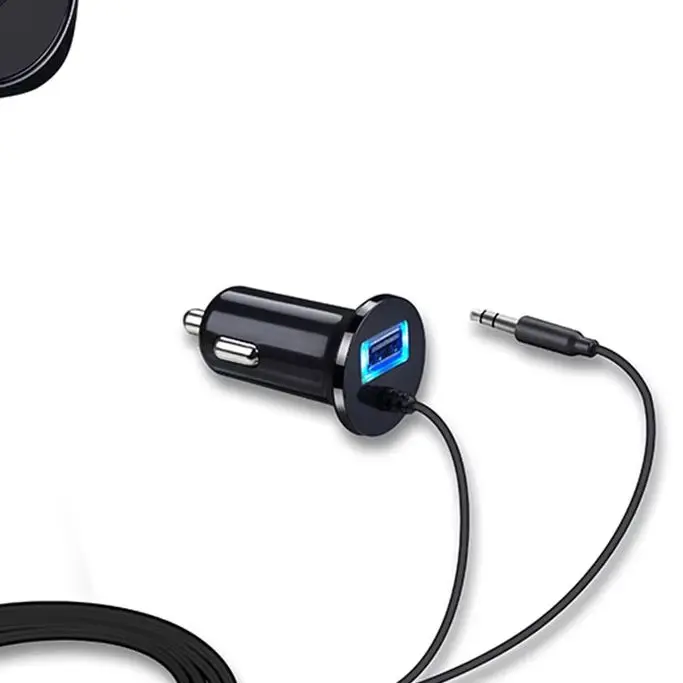 

Bluetooth Car Kit Handsfree Cigarette Lighter Magnetic Base MP3 3.5mm Audio Music Receiver Adapter USB Charger